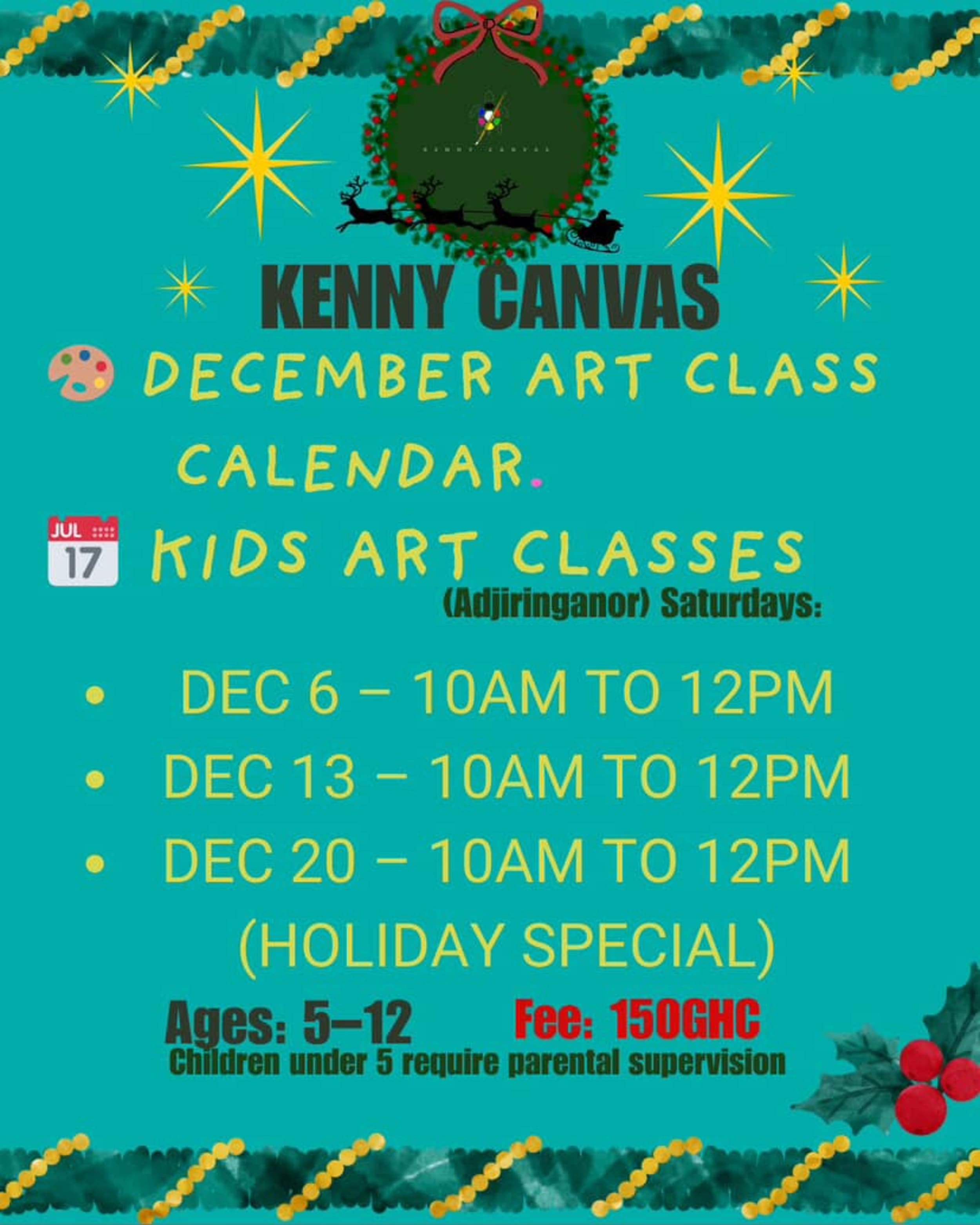 Kids Holiday Art Classes